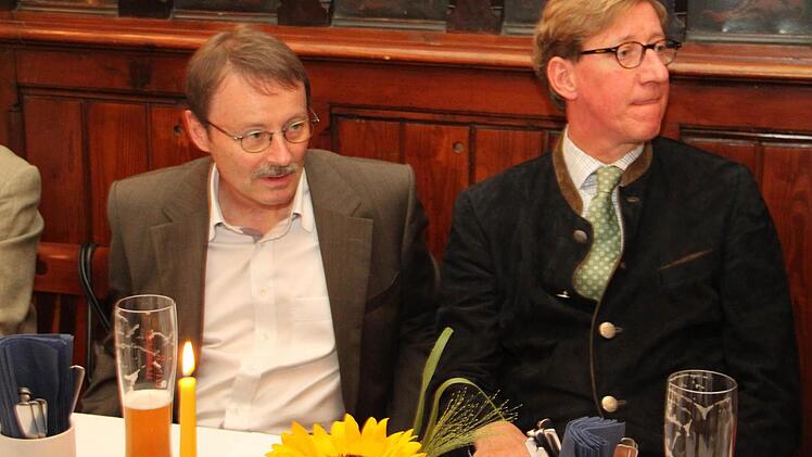Marketingleiter Andreas Eßer und Vorstandschef Hans P. van Zon von der Kulmbacher Brauerei.