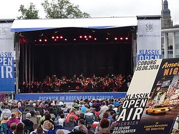 "American Night" lautet das Motto beim Klassik-Open-Air am Samstag im Rosengarten. Der Eintritt ist frei.Jochen Berger