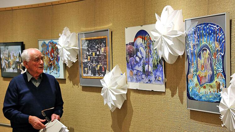 Horst Kreutz zeigt in der Kleinen Galerie im Seniorenzentrum Sankt  Elisabeth eine kleine Auswahl aus seiner Adventskalender-Sammlung mit  Exponaten aus vielen Ländern. Dieter Britz