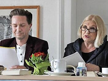 Cosima Asen und Frank Walther gaben Einblicke in "The 50 Shades of Grey".  Foto: Katharina Müller-Sanke