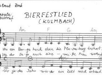 Helmut Zink hat den Text für das Bierfestlied  verfasst, Marcela Bittruf die Melodie . Foto: privat