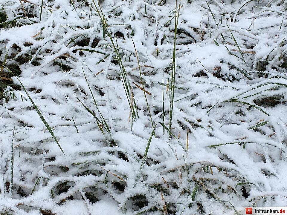 Erster Schnee in Oberfranken