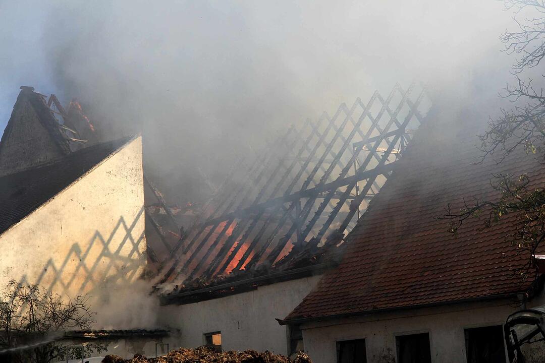 Brand in Schweinestall in Herzogenaurach