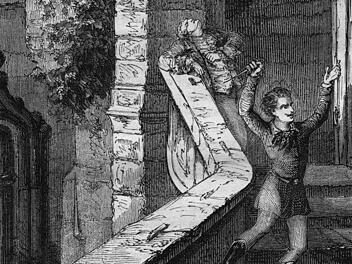 "Hier, Du Verräter des Vaterlandes" rief Carl Ludwig Sand und ermordete den Dichter August von Kotzebue.  Repro: Sutton Verlag