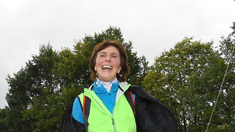 Renate Günther kommt ins Ziel. Foto: Michael Kraus