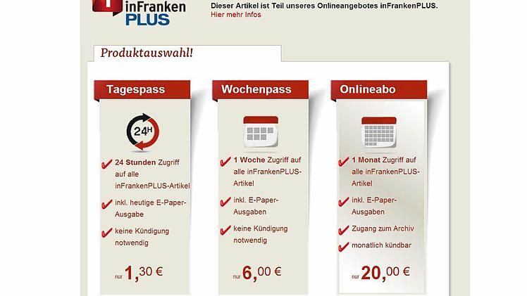 Unsere Online-Angebote: Tagespass, Wochenpass, Monatsabo