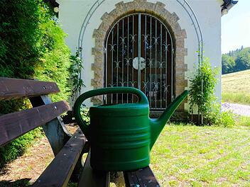 Eine Zisterne soll die Bewässerung rund um die Kapelle in Heckmühle ermöglichen. Foto: Gerd Schaar