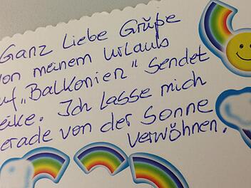 Auch Heike hat uns von Balkonien eine schöne Postkarte geschickt. Foto: Stefan Reinmann