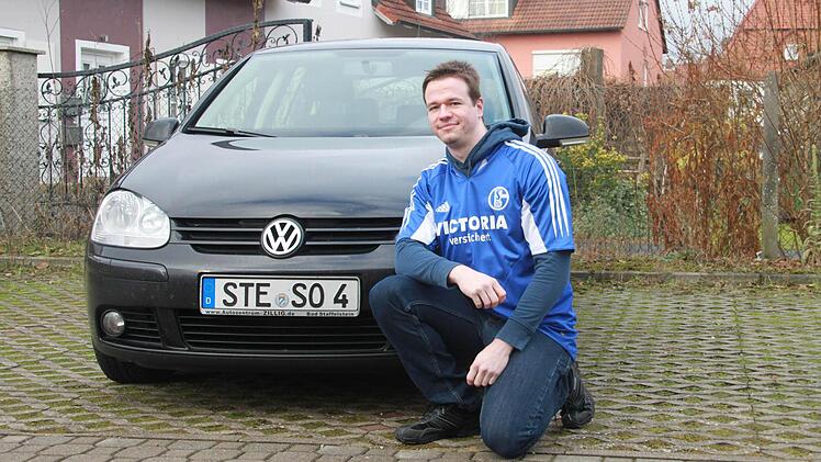 Christoph Kerner wählte die Kombination "SO 4" - also Schalke 04. Foto: ME