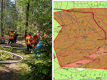 Waldbrand in Erlangen
