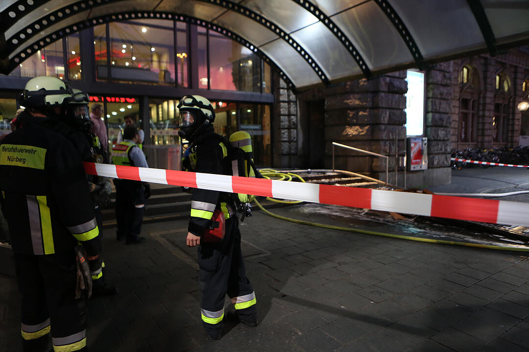 Feuerwehreinsatz am Hauptbahnhof Nürnberg