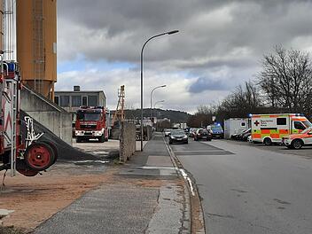 Verschiedene Rettungskräfte waren am Freitagvormittag in den Bad Neustädter Saalewiesen im Einsatz, wo Schüler kurz zuvor eine Leiche entdeckt hatten. Foto: Sigrid Brunner