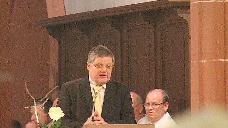 Andreas Wacker bei seiner Ansprache