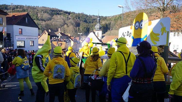 Faschingszug in Zeitlofs. Foto: Marion Eckert