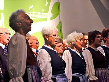 Der Hauptchor des MGV bei seiner Darbietung. Foto: Gerd Schaar