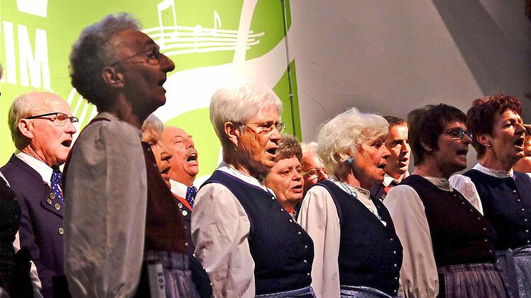 Der Hauptchor des MGV bei seiner Darbietung. Foto: Gerd Schaar