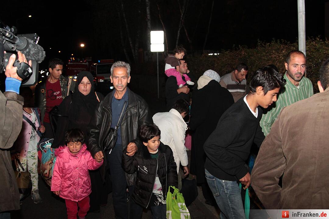 Flüchtlinge kommen in Nürnberg an