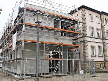 Zu den größten Bauvorhaben in diesem Jahr zählen der Um- und Anbau an das Michelauer Rathaus.  Fotos: Gerda Völk