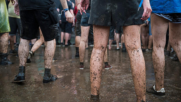 Festival, Regen, Gewitter, Unwetter auf dem Festival