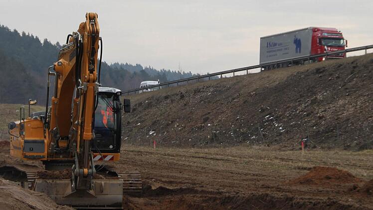 An der A 70 wurden in den vergangenen Wochen Zufahrten für die Baufahrzeuge geschaffen.