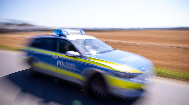 Polizeiauto Land Einsatz Symbol