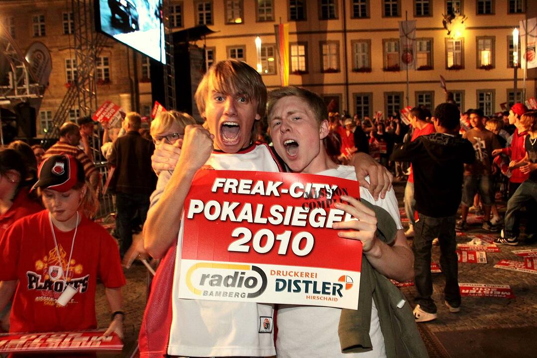 Meisterfeier Brose Baskets Bamberg Maxplatz