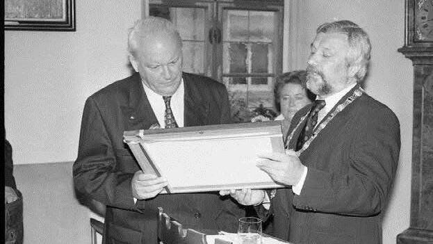 Zoll mit dem vor kurzem verstorbenen Bundespräsidenten Herzog...Fotos: Archiv/Bartl/Mäuser