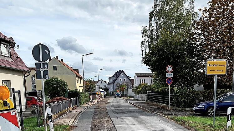So sah die Zeickhorner Straße in Ebersdorf vor Beginn der Bauarbeiten aus.