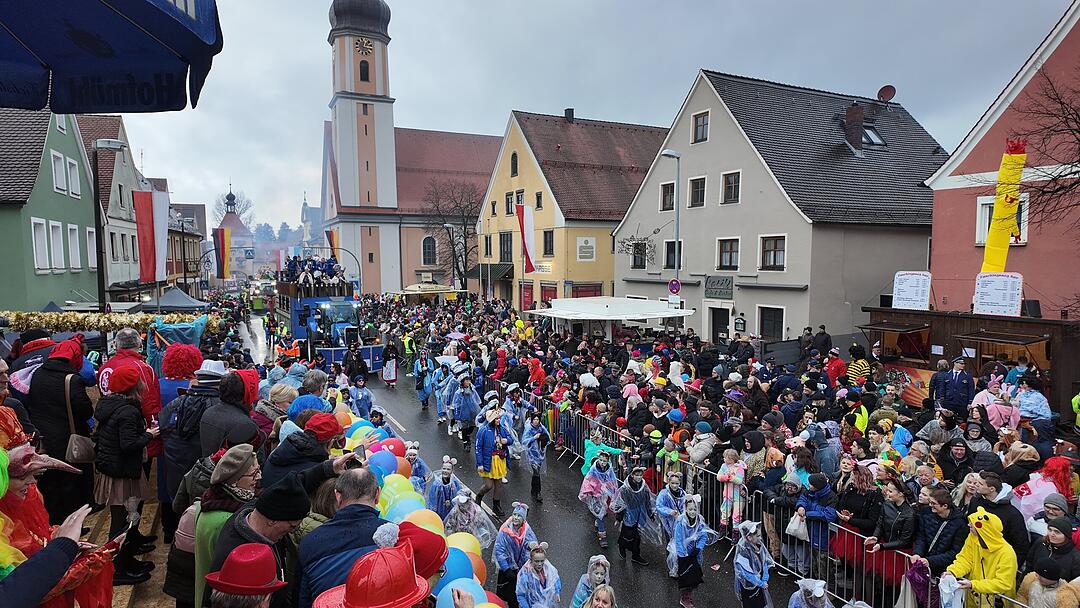Die Narren sind los: Faschingszug zieht durch Allersberg