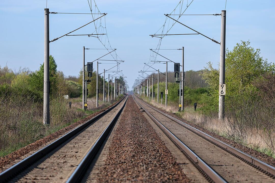 Bahnstrecke bei Leipzig