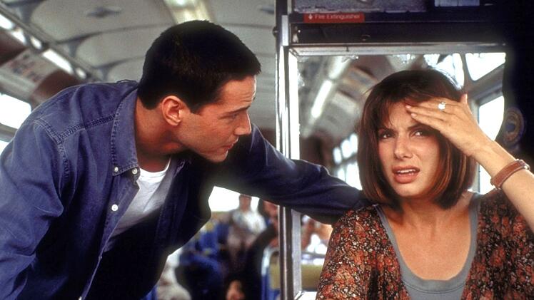 1994 der große Paukenschlag: Mit "Speed" war Sandra Bullock  damals an der Seite von Keanu Reeves in einem der Blockbuster des Jahres zu sehen. Für beide Schauspieler bedeutete der Klassiker der endgültie Durchbruch.