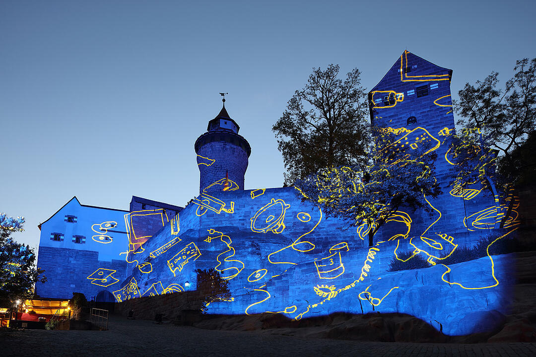 Impressionen der Blauen Nacht 2018 in Nürnberg