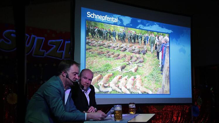 Jochen Hesselbach und Uwe Bindrum von der Tagesschau Foto: Hilmar Ruppert