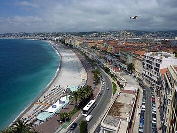 Nizza an der Côte d'Azur in Frankreich