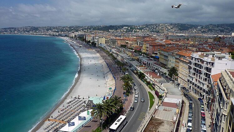 Nizza an der Côte d'Azur in Frankreich