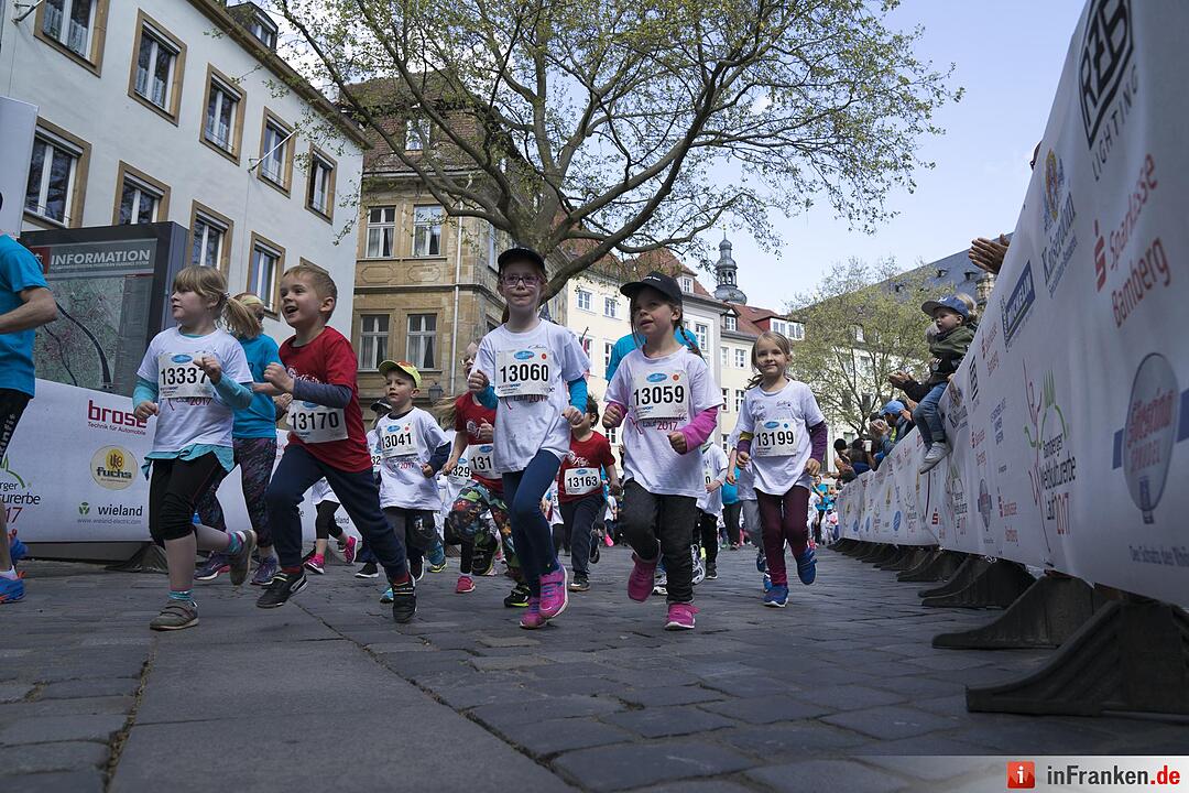 Weltkulturerbelauf in Bamberg: Der Böhnlein Bambini-Lauf 2017