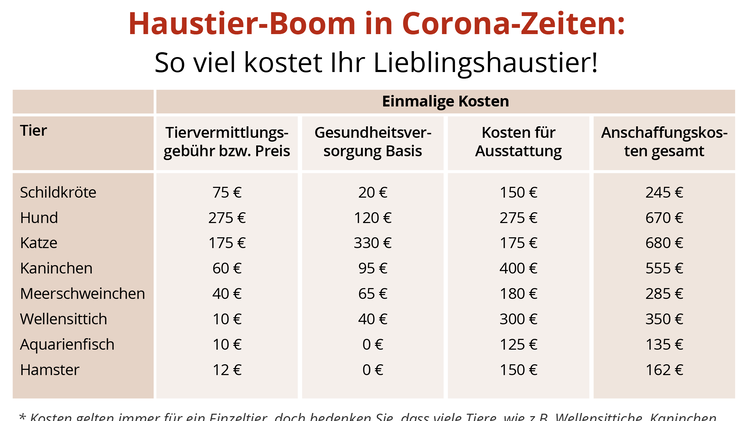 Haustierkosten