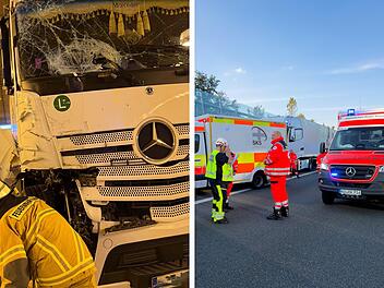 A9 bei Bayreuth: Unfall zwischen Lkw - Feuerwehr sperrt Streckenabschnitt