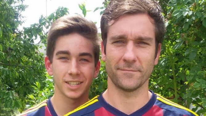 Florian Pihl (rechts) mit seinem Sohn Leon