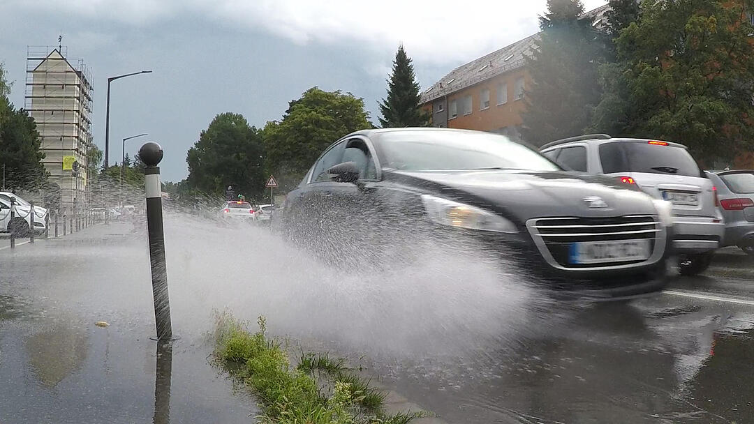 Schweres Unwetter über Mittelfranken
