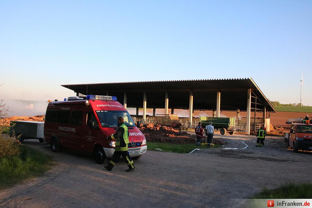 Hoher Schaden bei Stallbrand bei Nüdlingen