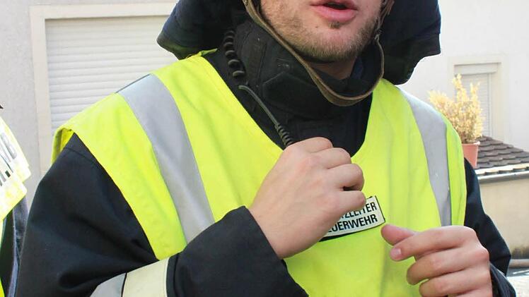 Der Schönbrunner Feuerwehr-Kommandant Tobias HachingerFoto: Anette Schreiber