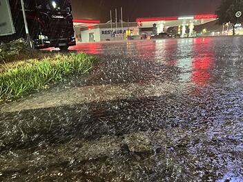 Gewitter und Regen in Franken