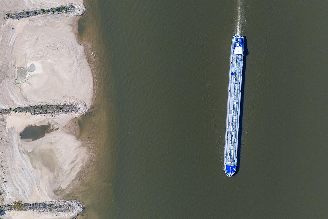 Niedrigwasser im Rhein