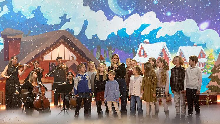 Helene Fischer trat mit dem Kinderchor "Blanken&auml;schen" auf.