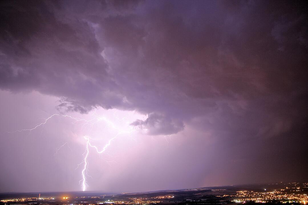 Blitz und Donner über Franken