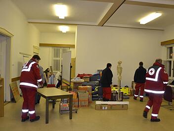 Am Wochenende wurde das BRK-Heim in der Flessastraße auf die Ankunft der Flüchtlinge vorbereitet. Foto: BR-Archiv