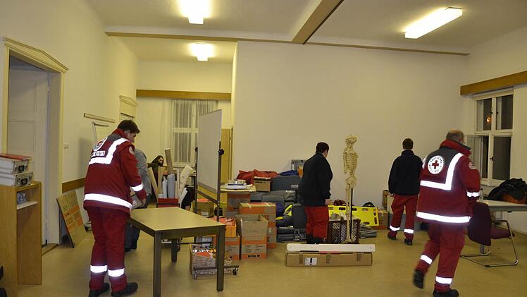 Am Wochenende wurde das BRK-Heim in der Flessastraße auf die Ankunft der Flüchtlinge vorbereitet. Foto: BR-Archiv