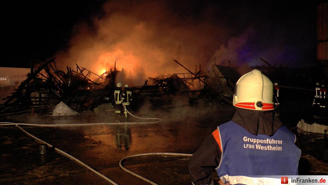 Hoher Sachschaden bei Scheunenbrand in Knetzgau