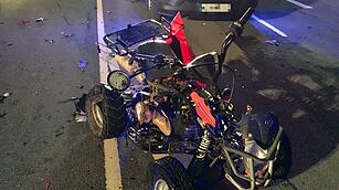 Quadfahrer und Sozia bei Frontalcrash get&ouml;tet